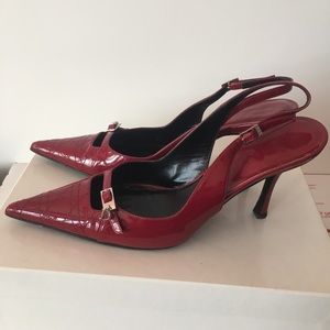 Beautiful Violet Dior Cannage Sling Back Pumps